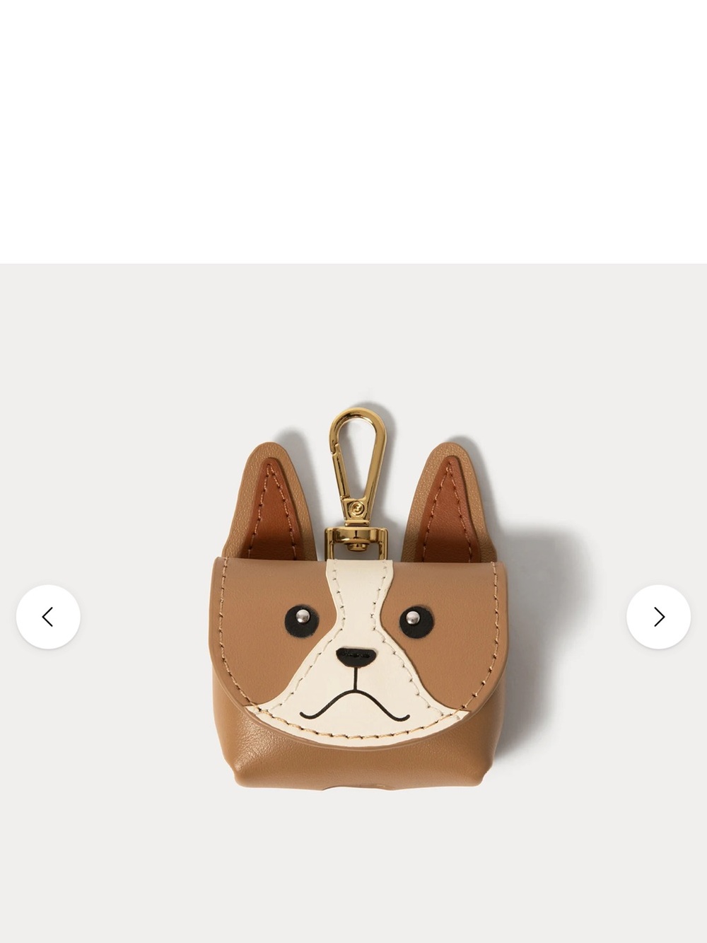 A Bandolier Puppyface AirPod Holder